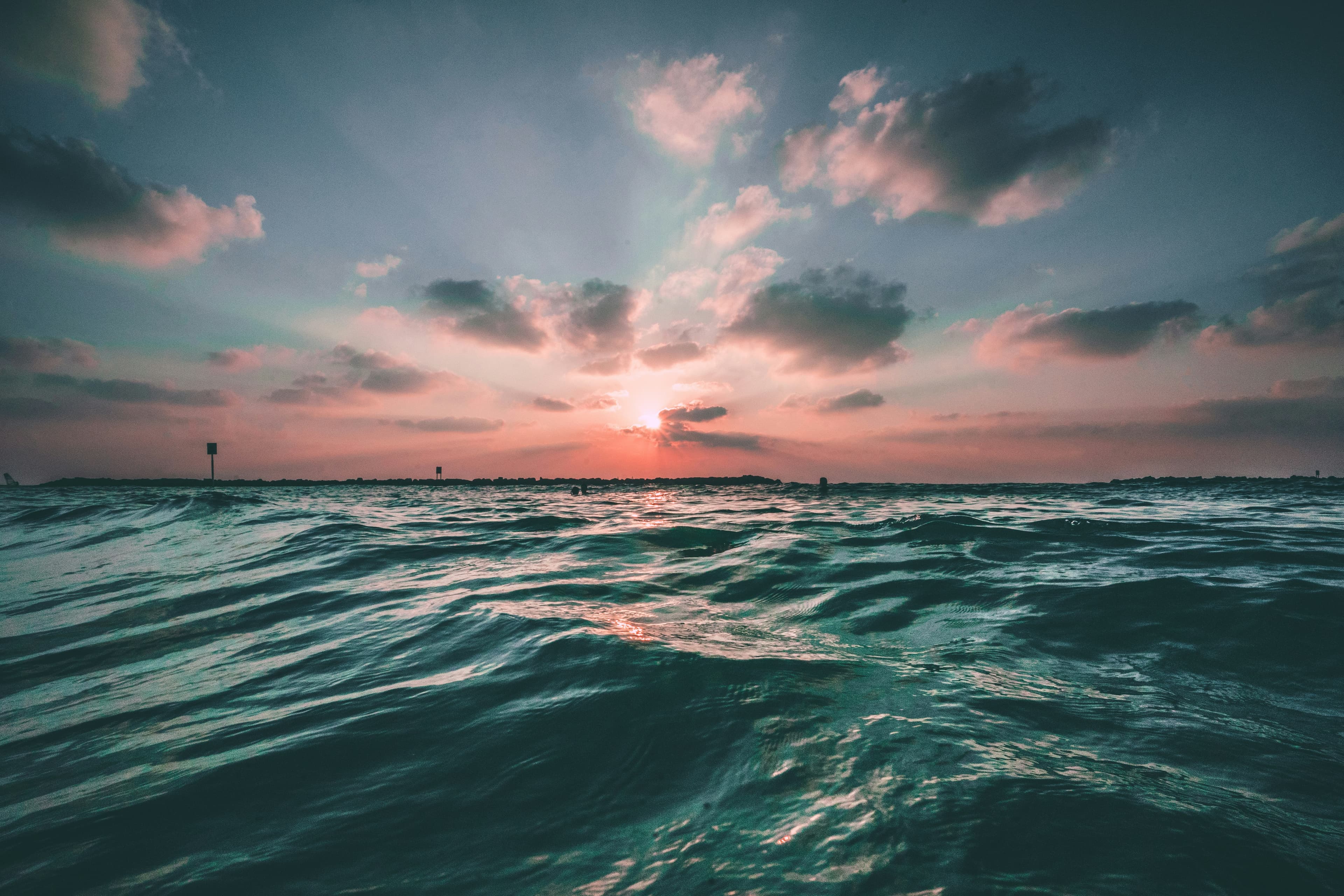 A beautiful boat on the ocean